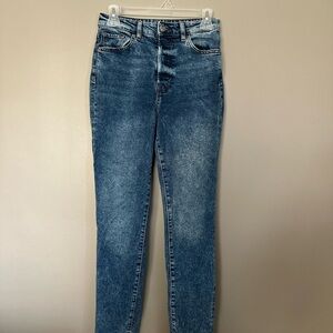 H&M High Rise Blue Jeans